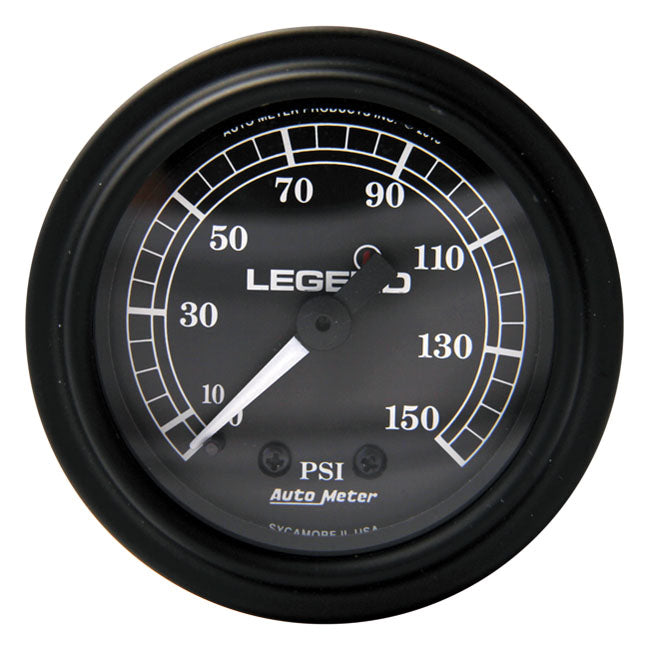 Air Gauge, Black For Harley-Davidson