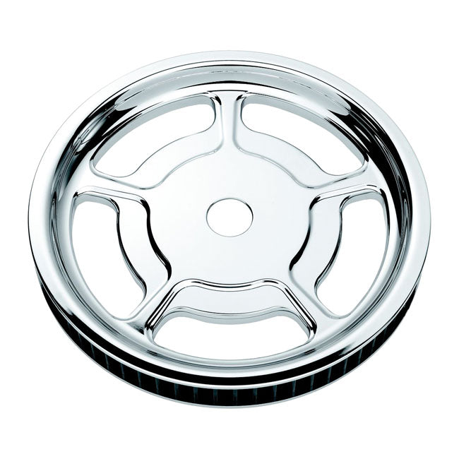 Pm Universal Belt Pulley, Chrome For Harley-Davidson