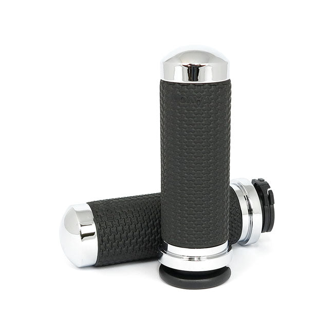 Avon Perf. Memory Grips Chrome For Harley-Davidson