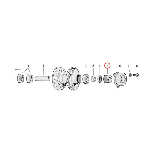 Lock Nut, Wh.Bearing(L.Hand Thr. For Harley-Davidson