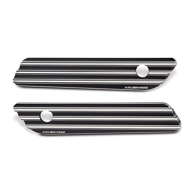 Ness Latch Covers 10-Gauge Black For Harley-Davidson
