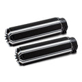 Ness 10-Gauge Billet Grips Black For Harley-Davidson