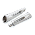 Deep Cut Male Footpegs, Chrome For Harley-Davidson