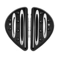 Deep Cut Passenger Floorboards, Black For Harley-Davidson