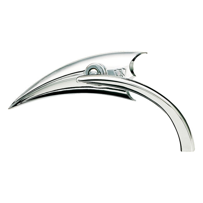 Ness Scoop Chrome Mirror, Right For Harley-Davidson