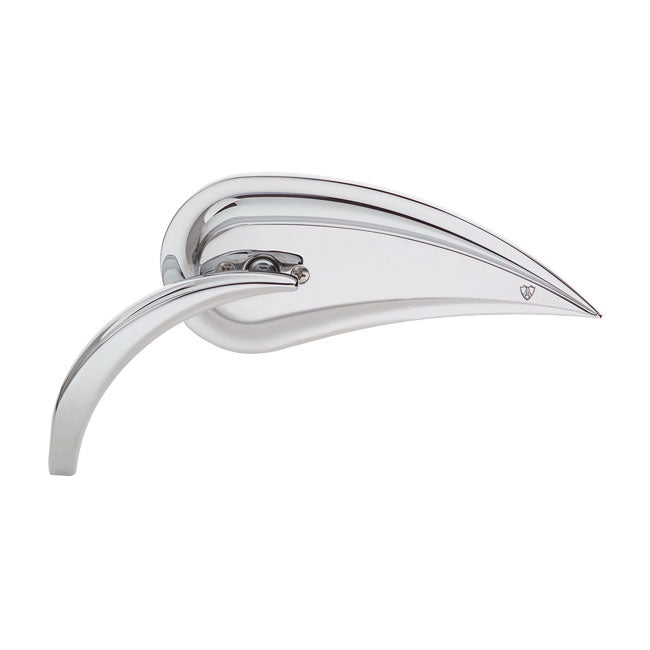 Ness Rad Iii Cast Chrome Mirror, Left For Harley-Davidson