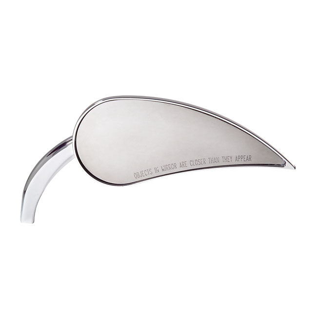 Ness Rad Iii Cast Chrome Mirror, Right For Harley-Davidson