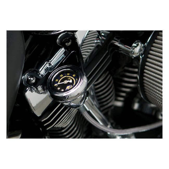 Oil Pressure Gauge Kit, Smooth For Harley-Davidson