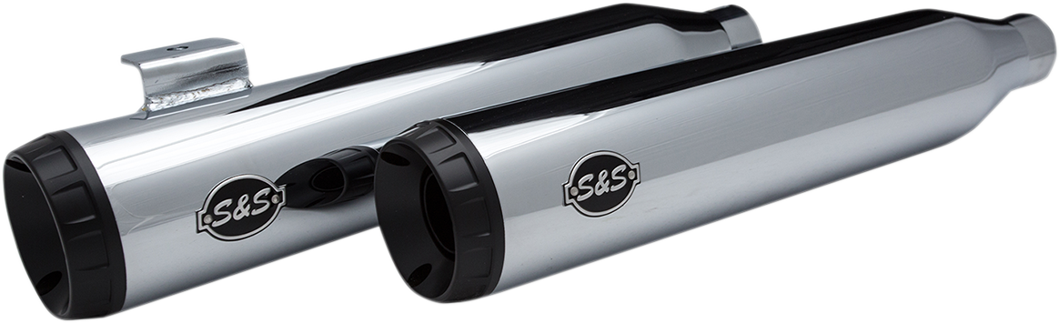 S&S CYCLE GRAND NATIONAL SLIP-ON MUFFLERS FOR HARLEY-DAVIDSON 2008 - 2017 Chrome Grand National Slip-On Mufflers