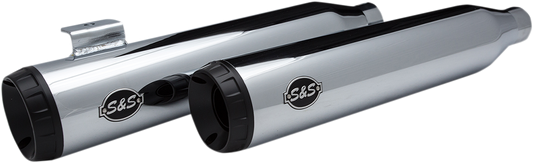 S&S CYCLE GRAND NATIONAL SLIP-ON MUFFLERS FOR HARLEY-DAVIDSON 2008 - 2017 Chrome Grand National Slip-On Mufflers