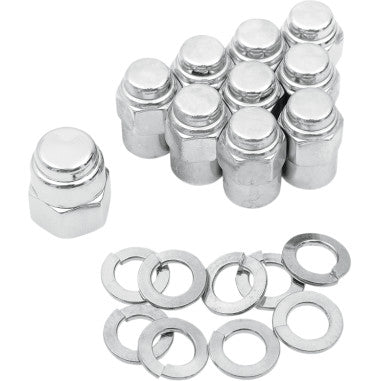 CHROME CAP NUT KIT FOR HARLEY-DAVIDSON