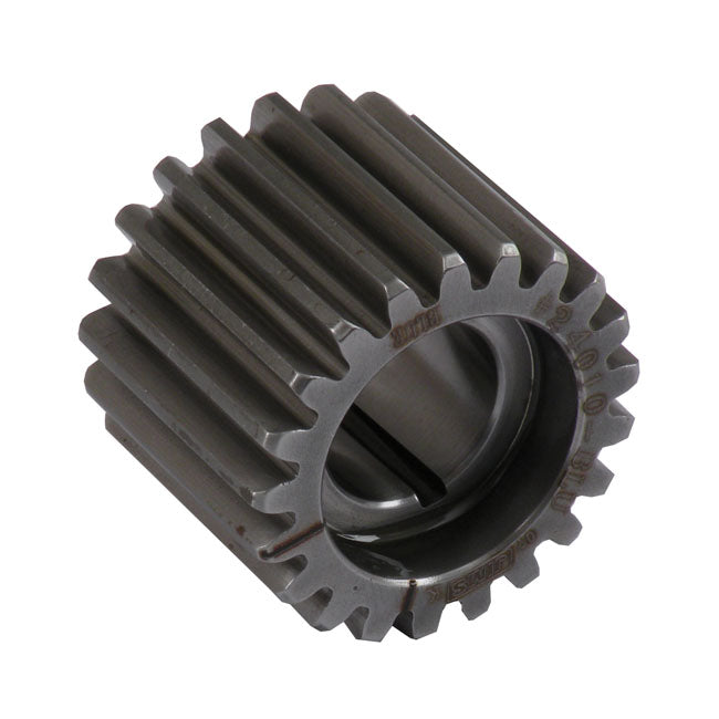 Jims, Pinion Gear 54-77. Blue For Harley Davidson