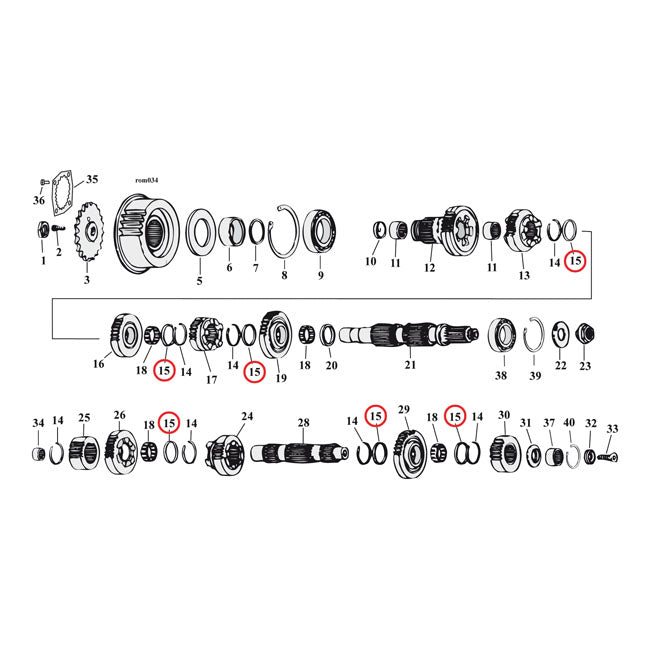 Jims Trust Washer, Transm. For Harley-Davidson