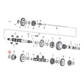 Jims Spacer, Countershaft For Harley-Davidson