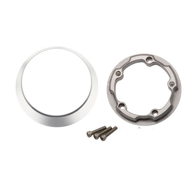 Jims, Twin Cam Bike Pocket. Chrom, "Smooth" für Harley Davidson