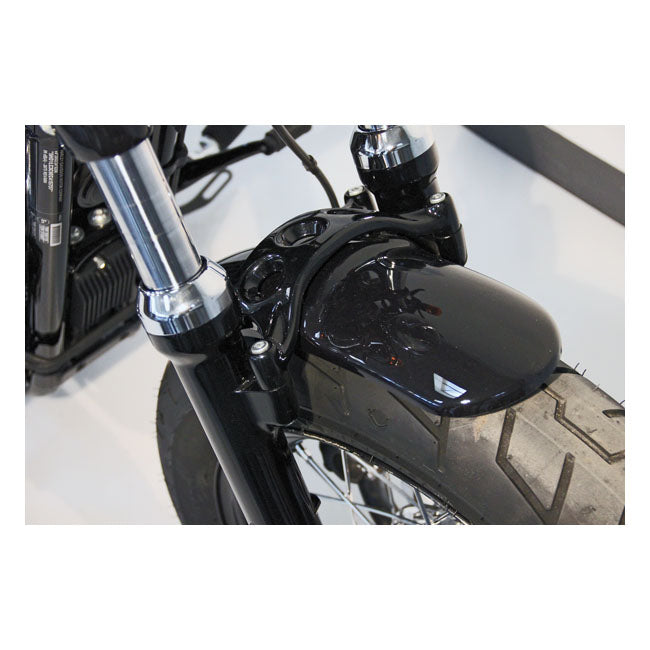 Fender anteriore, bobber, nero per Harley-Davidson