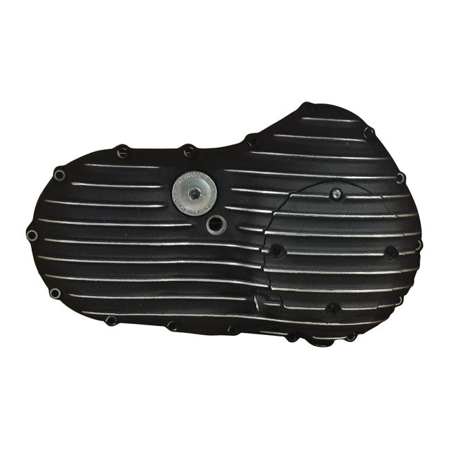 Xl Ribster Primary Cover, Black Cut For Harley-Davidson