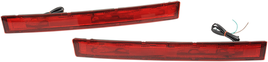PARTS UNLIMITED SADDLEBAG SIDE LIGHT SET LENS KIT RED F/DS280821