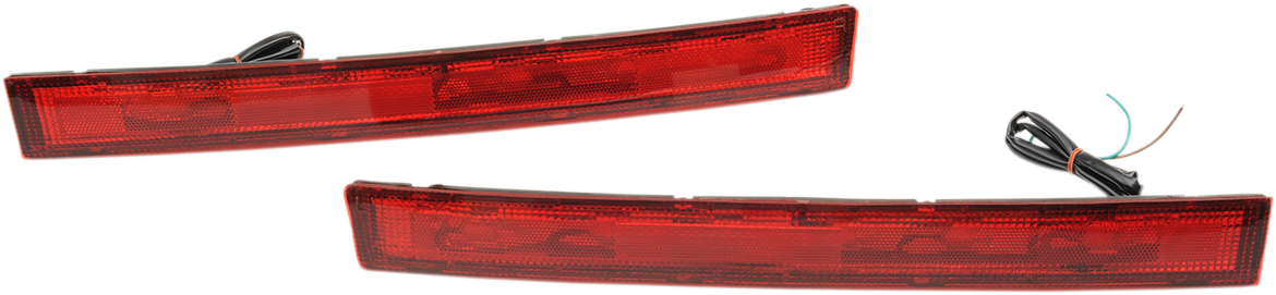 PARTS UNLIMITED SADDLEBAG SIDE LIGHT SET LENS KIT RED F/DS280821