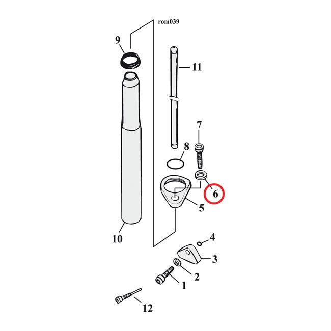 Washer, Bolt Tappet Guide For Harley-Davidson