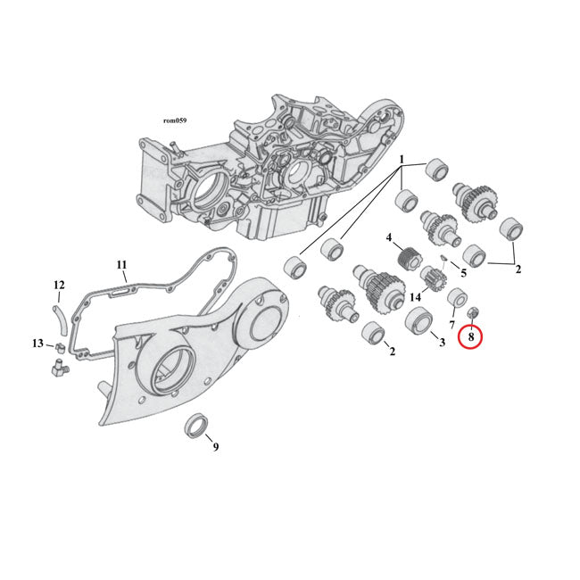 Nut, Pinion Shaft Gear For Harley-Davidson