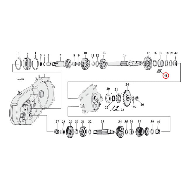 Transmission Roller +.0008" For Harley-Davidson