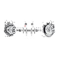Rollers Crankcase. +.0002 Inch For Harley-Davidson
