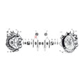 Rollers Crankcase. +.0004 Inch For Harley-Davidson