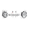 Rollers Crankcase. +.0006 Inch For Harley-Davidson