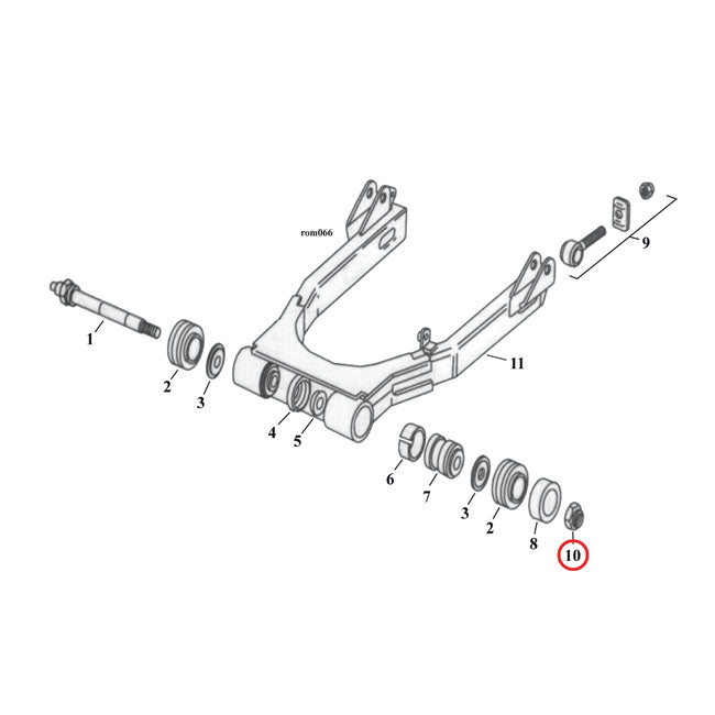 7/16-20 Locknut Stainless For Harley-Davidson