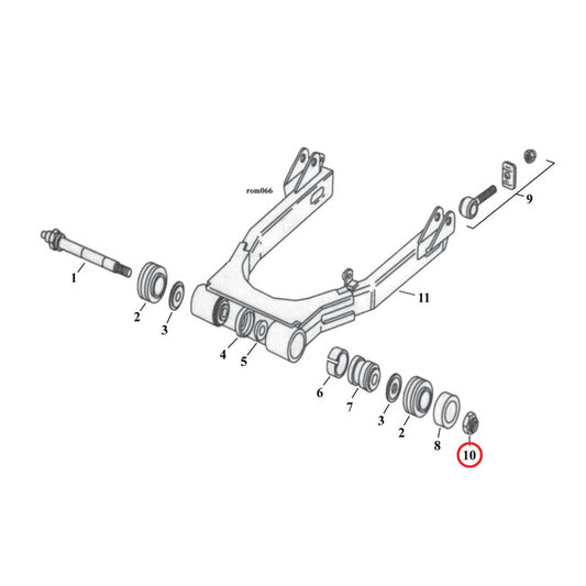 7/16-20 Locknut Stainless For Harley-Davidson