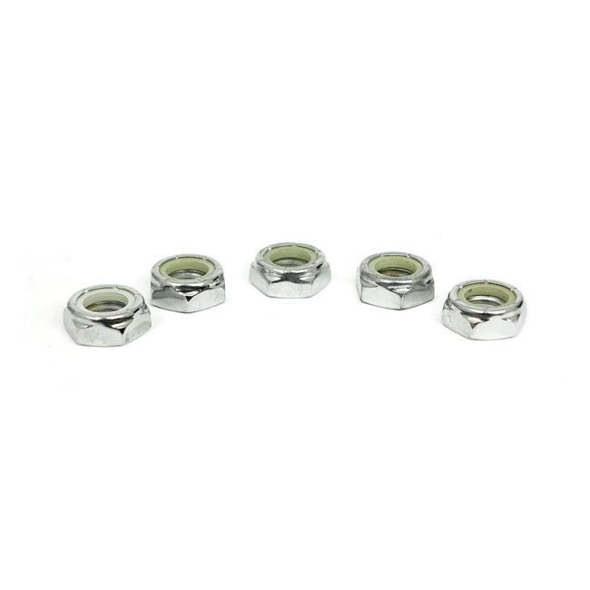 Jam Lock Nut Chrome, 5/8-11 - 25 Pack For Harley-Davidson
