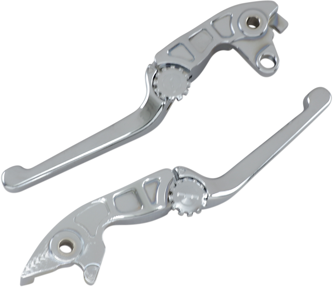 POWERSTANDS RACING ADJUSTABLE LEVERS AND SETS LEVER SET ANT GLDWG CHR