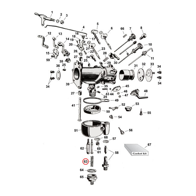 Spring, Nozzle Retainer For Harley-Davidson