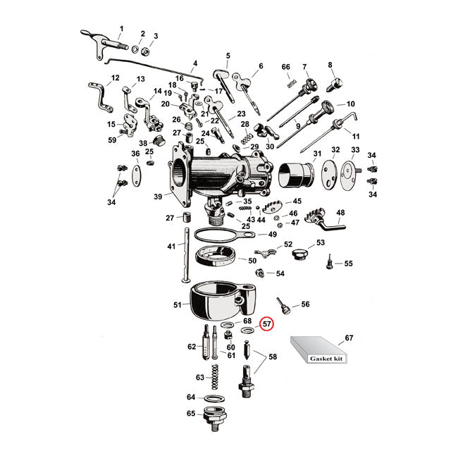Washer Seal, Needle Valve Cap For Harley-Davidson