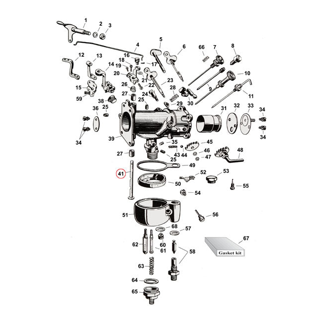 Throttle Shaft For Harley-Davidson