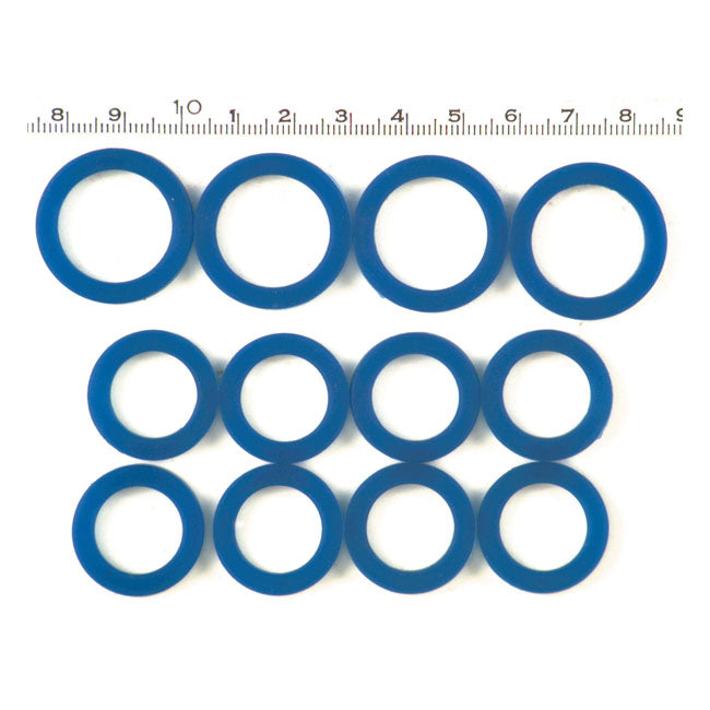 Blue Silicone Pushrod Seal Kit For Harley-Davidson