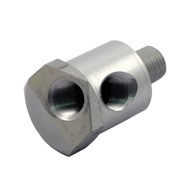 Oil Pressure Gauge Adapter, Clear For Harley-Davidson