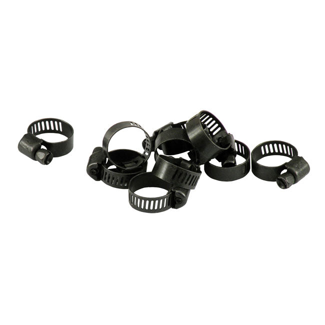 Jagg 3/8 Inch Black Hose Clamp For Harley-Davidson
