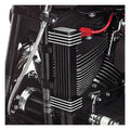 Vertical Oil Cooler, 6-Row De Luxe For Harley-Davidson