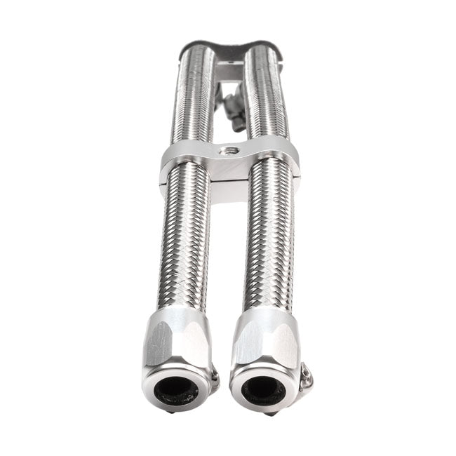 Jagg Oil Hose Upgrade Kit Silver For Harley-Davidson