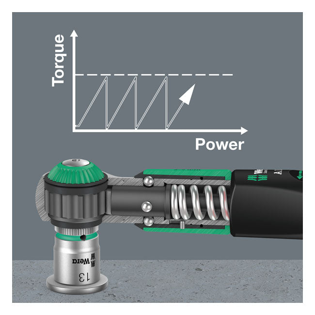 Llave Dinamometrica 1/4" Profesional 2-12 Nm (2-9 lbf-ft) Wera Safe-Torque A1