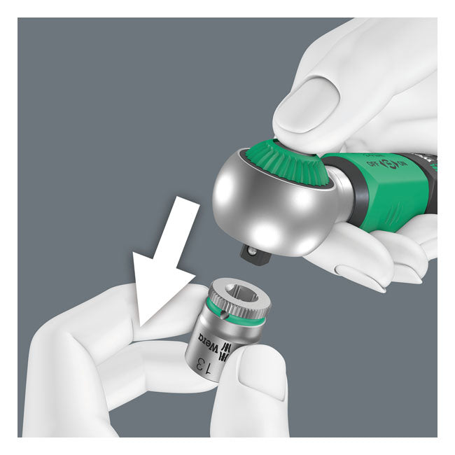 Llave Dinamometrica 1/4" Profesional 2-12 Nm (2-9 lbf-ft) Wera Safe-Torque A1