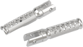EMGO SLASH-CUT STYLE FOOTPEGS FOOTPEGS SLASH-CUT SILVER