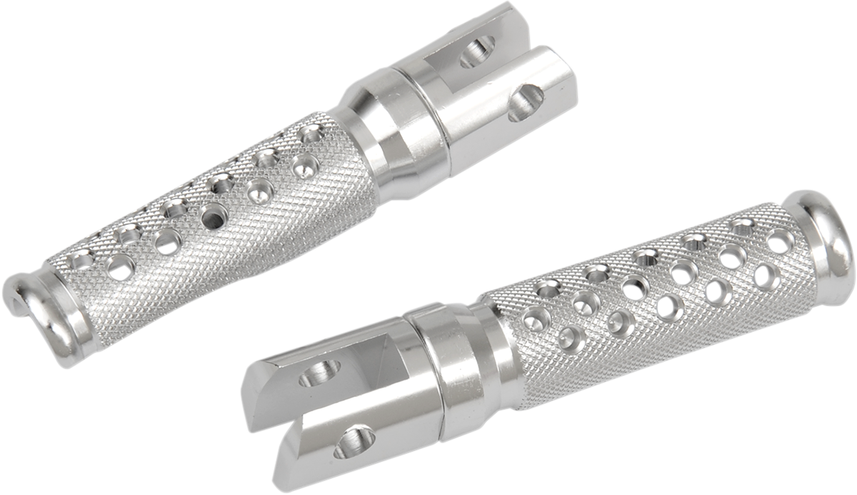 EMGO SLASH-CUT STYLE FOOTPEGS FOOTPEGS SLASH-CUT SILVER