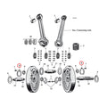 Lockwasher, Crankpin Nut For Harley-Davidson