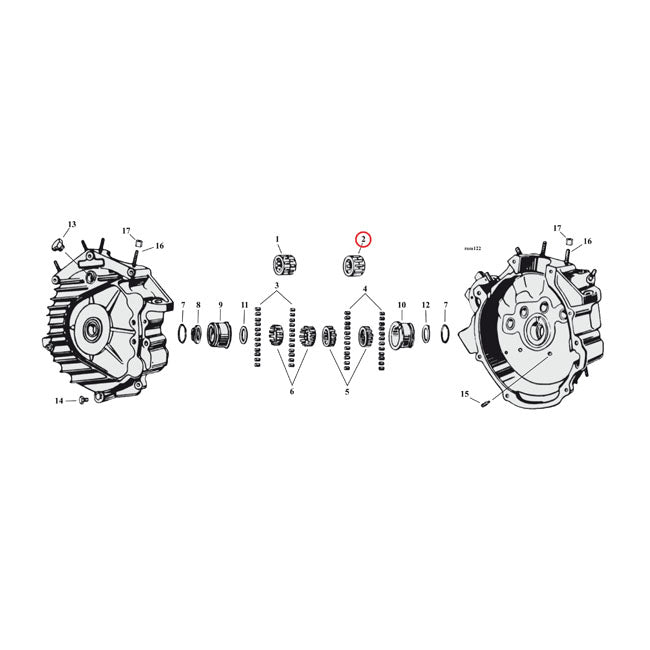 Bearing Assy, Pinion Shaft +.0006 Inch For Harley-Davidson