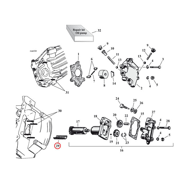 Screen, Scavenger Pump For Harley-Davidson