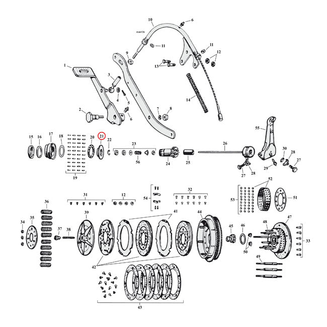 Race, Thrust Bearing For Harley-Davidson