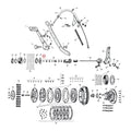 Retaining Ring, Pushrod Guide For Harley-Davidson